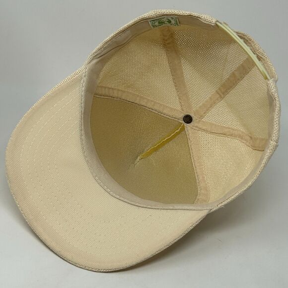 Vintage Sorensen Construction Inc Trucker Hat Baseball Cap Mesh Snapback Ivory - Picture 4 of 13